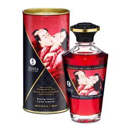 HUILE CHAUFFANTE APHRODISIAQUE - CERISE ARDENTE