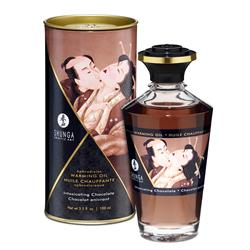 Shunga Warming Massage Oil Chocolate Aroma