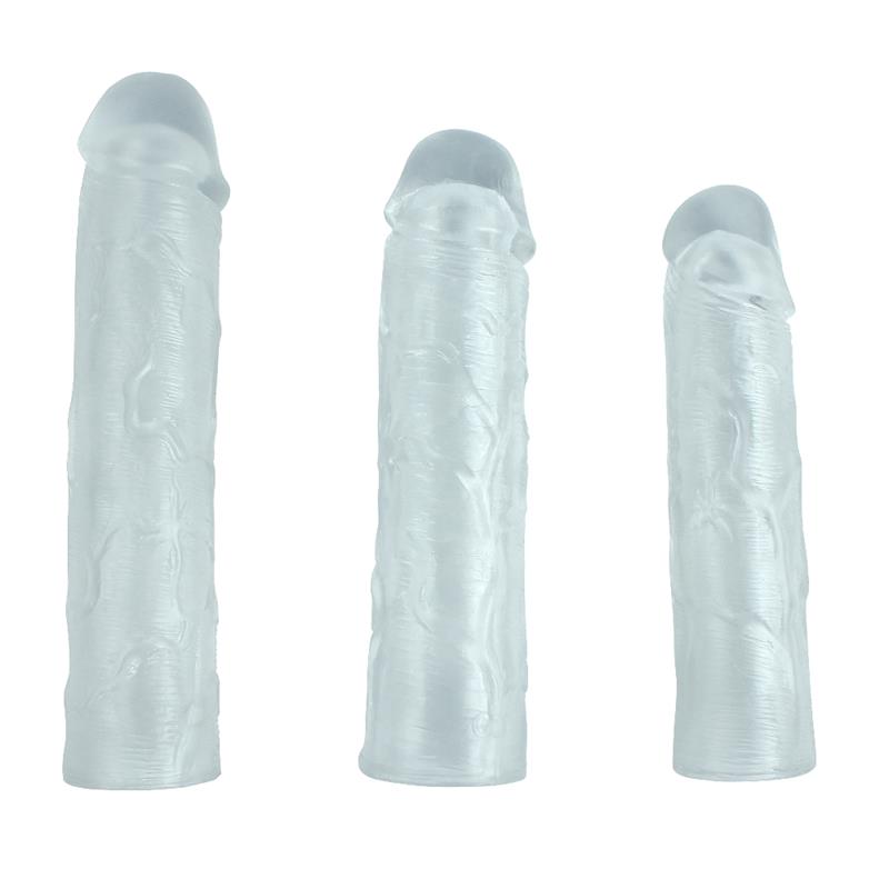 Pack 3 Penis Sleeve Alex Clear
