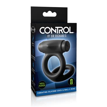 Sir Richards Control Vibrating Silicone Cock & Ba