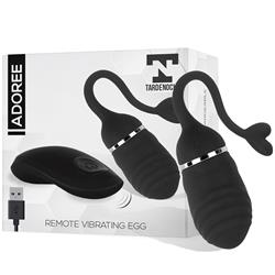 Remote Vibrating Egg Adoree USB Silicone Black