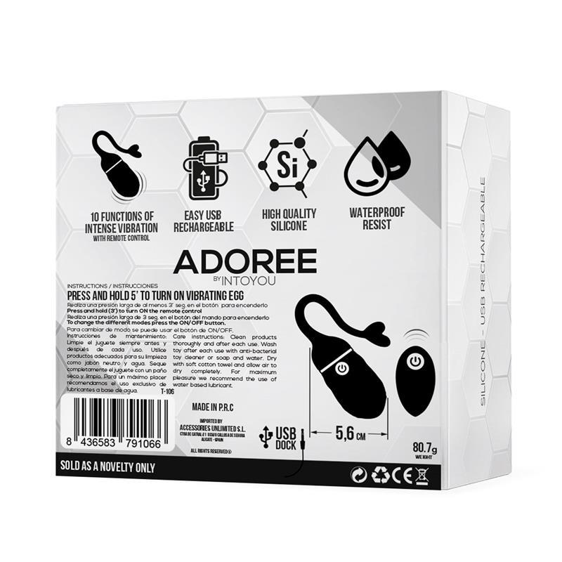 Adoree Vibrating Egg USB Remote Control USB Silicone