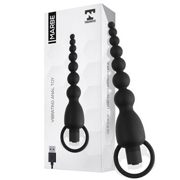 Vibrating Anal Toy Marbe USB Silicone Black