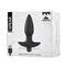 Vibrating Anal Plug Spear USB Silicone Black