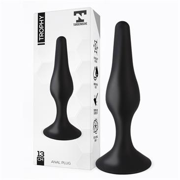 Trophy Anal Plug 13 cm. Silicone Black