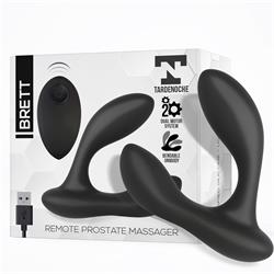 Brett Remote Prostate Massager USB Silicone Black