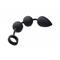 Large Silicone Weighted Anal Chain Black