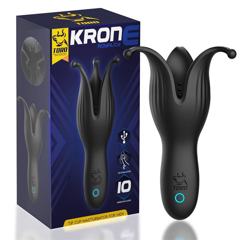 Krone Tip Cup Masturbator for Men Silicone USB