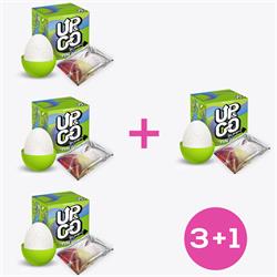 Pack 3+1 Up & Go Bumpy Fun Egg Green