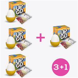 Pack 3+1 Up & Go Grovy Fun Egg Yellow