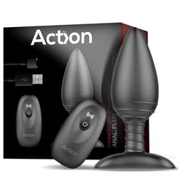 Asher Anal Plug + Remote Control Mag USB Black