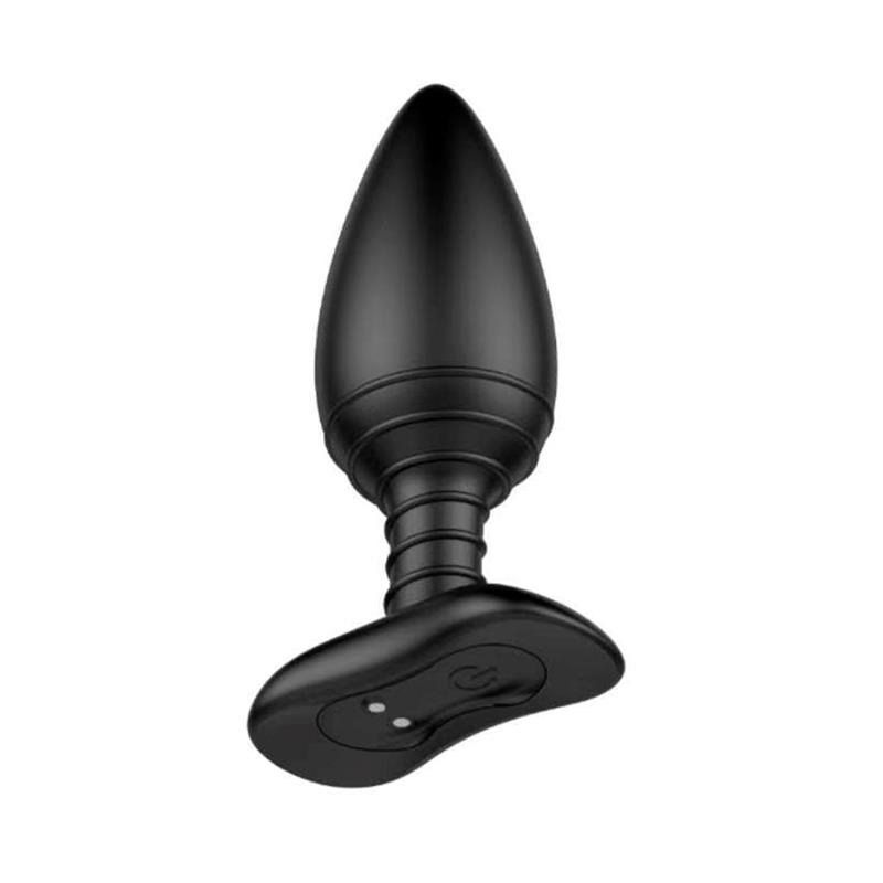 Asher Butt Plug with Remote Control Magnetic USB Black