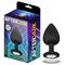 Sparkly S Anal Plug Black Silicone 75 mm x 26 mm