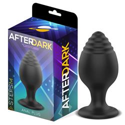 Steps M Anal Plug Black Silicone 72 mm x 35 mm