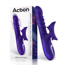 No. Fourteen Thrusting & Waving Vibrator w/Rabbit