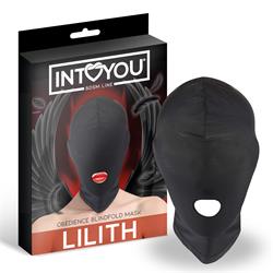 Lilith Obedience Blindfold Mask Black
