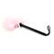 Nylon Rope Wand With Bowknot Feather Tickler Pink