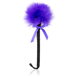 Nylon Rope Wand w/Bowknot Feather Tickler Purple