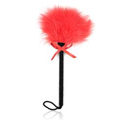 Nylon Rope Wand with Bowknot Feather Tickler Red