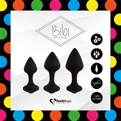 Bibi Plug Butt Set 3 Pcs. Black