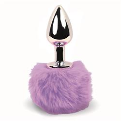 Bunny Tail Butt Plug Purple