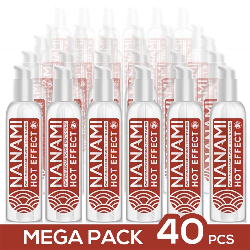 Pack de 40 Water Based Lubricant Hot Effect 150 ml
