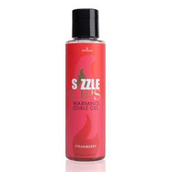 Sizzle Lips Warming Edible Gel Strawberry 125 ml