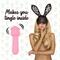 Mister Bunny Massage Vibrator with 2 Caps Pink