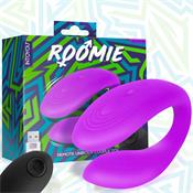 Roomie Couples Vibrator Unibody Liquid Silicone Remote Control USB