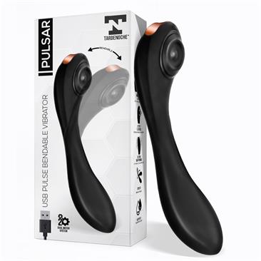 Pulsar USB Pulse Bendable Vibrator Silicone Black