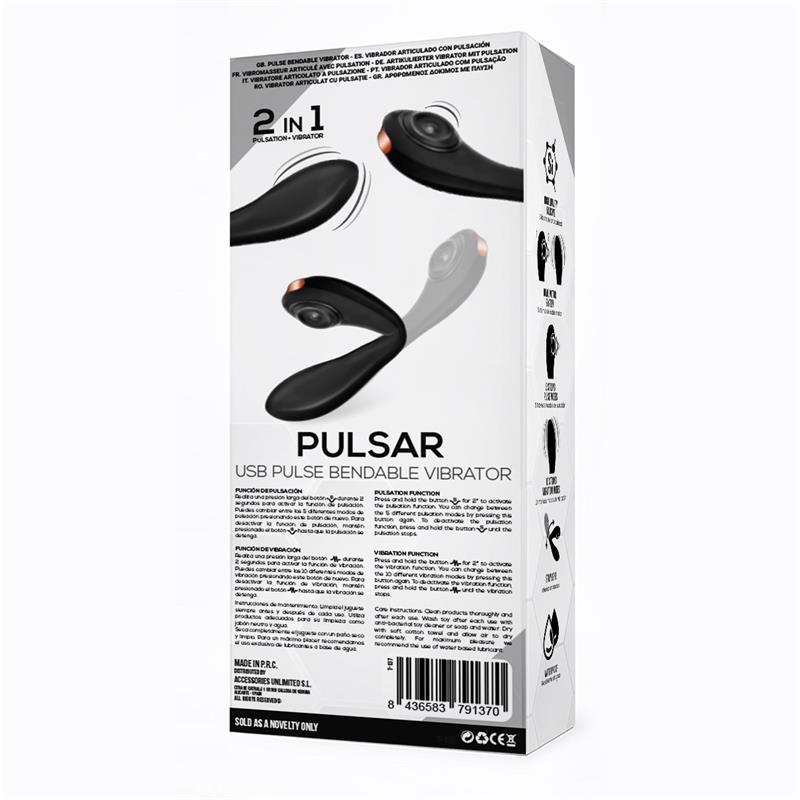 Pulsar Articulated Skeleton Vibrator Silicone USB