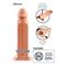 Fantasy X-tensions  9" Silicone Hollow Extension-F