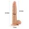 9.5" Real Extreme Dildo-Flesh