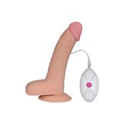 Dildo The Ultra Soft Dude con Vibración 8.8" Natural