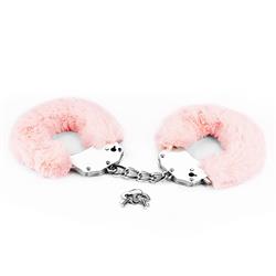 Fluffy Hand Cuffs-Pink
