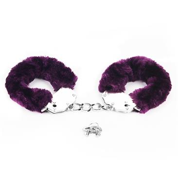 Fluffy Hand Cuffs-Purple