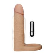 Dildo The Ultra Soft Double with Vibration 5.8" Flesh