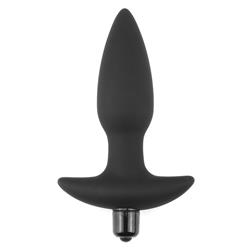 Butt Plug Fantasy Plug with Vibration Black