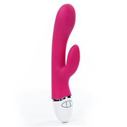 Rabbit Vibrator USB Rechargeable-Rose Red