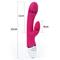 Rabbit Vibrator USB Rechargeable-Rose Red