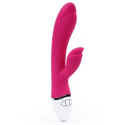 Rabbit Vibrator USB Rechargeable-Rose Red