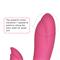 Rabbit Vibrator USB Rechargeable-Rose Red