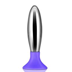 Premimum Combined Butt Plug-Purple