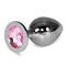 Large Silver Plug-Pink