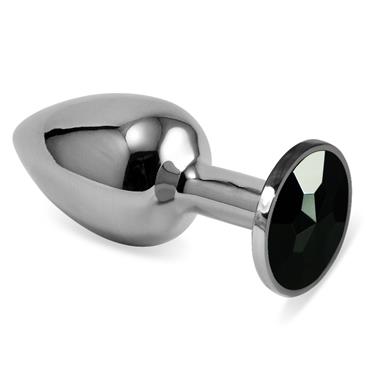 Small Silver Plug-Black