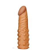 Penis Sleeve Add 2" Pleasure X Tender Brown