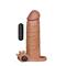 Add 2" Vibrating Penis Sleeve-Brown