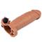 Add 2" Vibrating Penis Sleeve-Brown