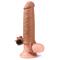 Add 2" Vibrating Penis Sleeve-Brown