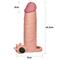 Add 2" Vibrating Penis Sleeve-Flesh